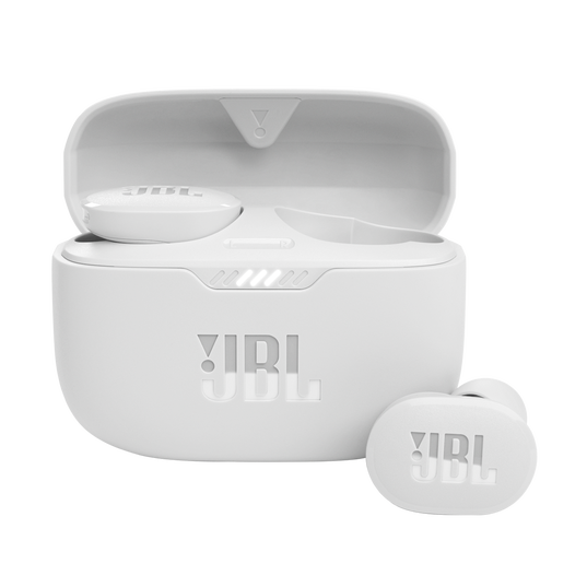 JBL Tune 130NC TWS - White - True wireless Noise Cancelling earbuds - Hero